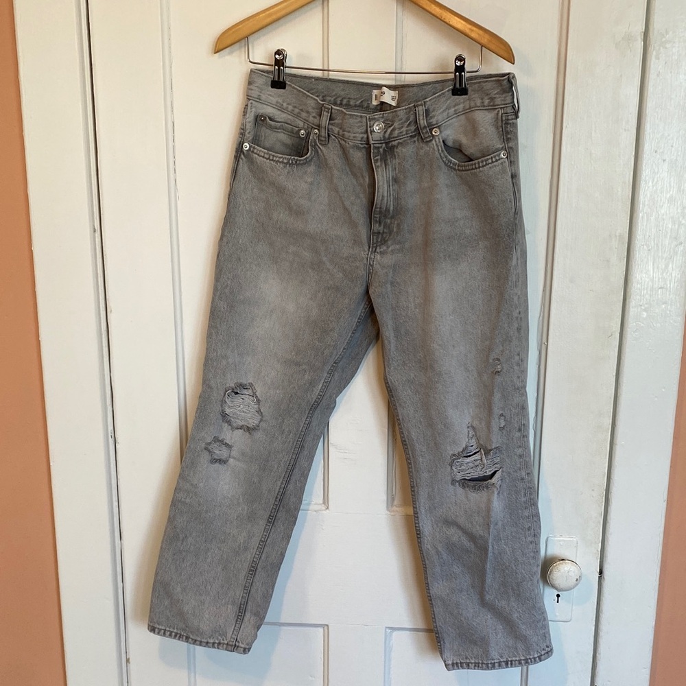 Mango Gray Denim Jeans